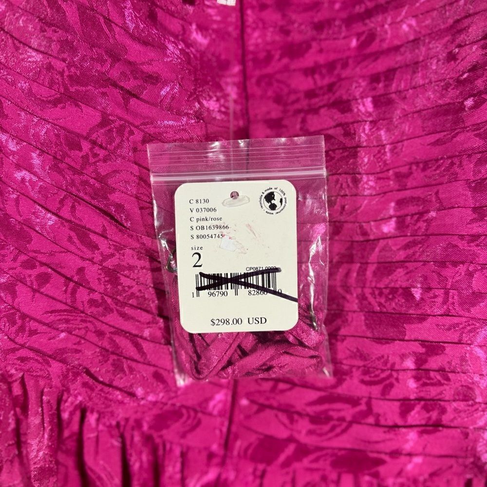FREE PEOPLE MAKE AN ENTRANCE STRAPLESS DRESS IN PINK SIZE 2 NWT - Picture 6 of 6